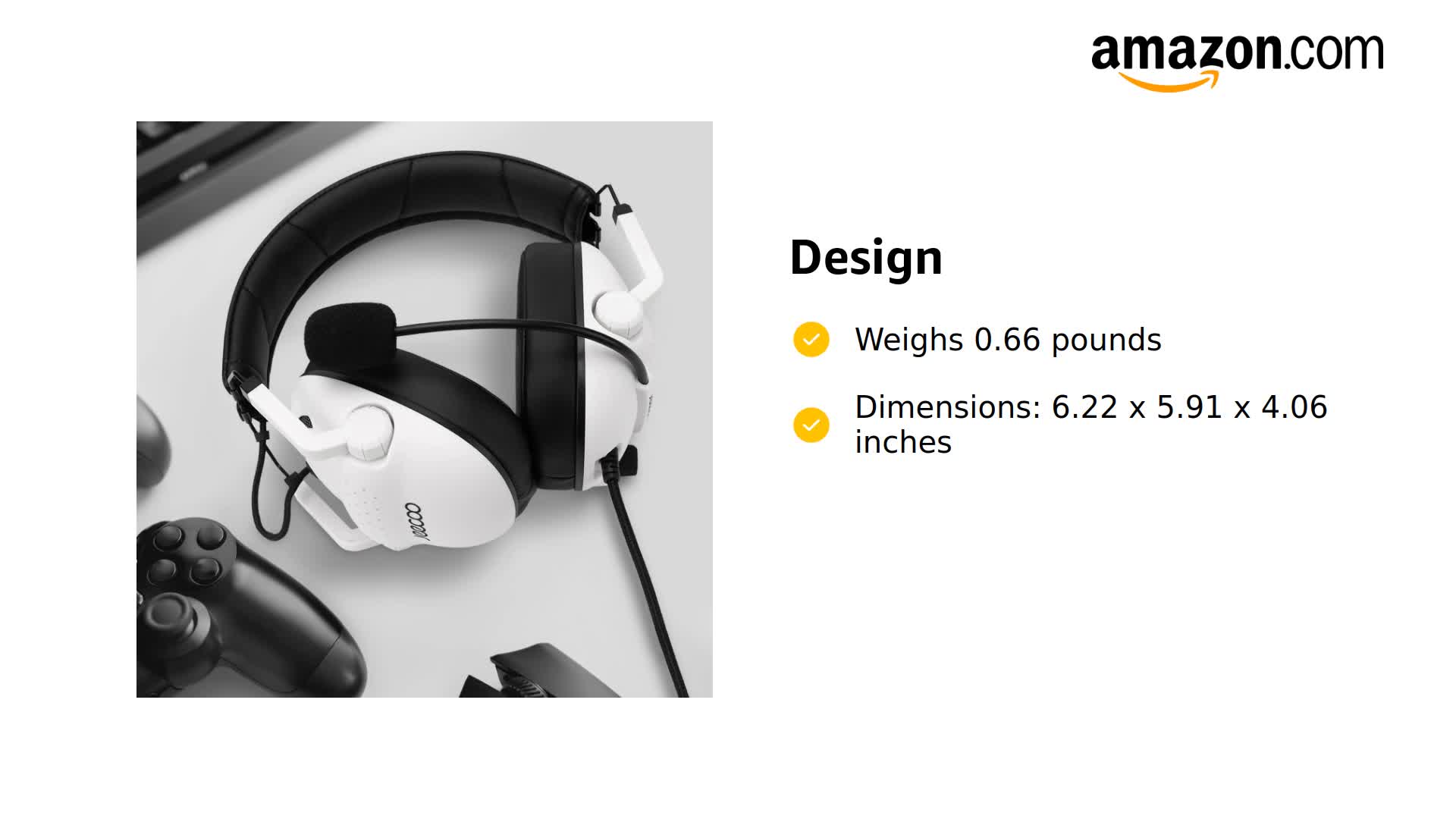 Amazon.com: Jeecoo J50 Gaming Headset for PS4 PS5 Xbox One S